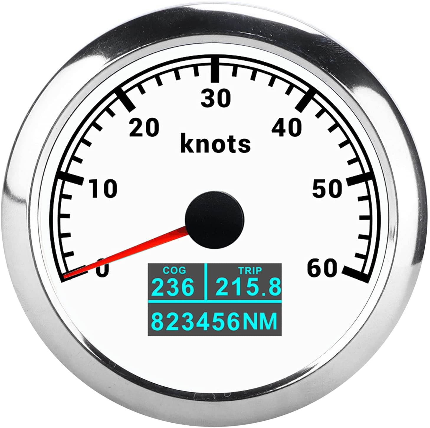 Neue 85mm GPS Tachometer Mit Rot, Grün, Blau, Weiß, Gelb, Cyan, lila Farben Hintergrundbeleuchtung Für Auto Boot Motorrad