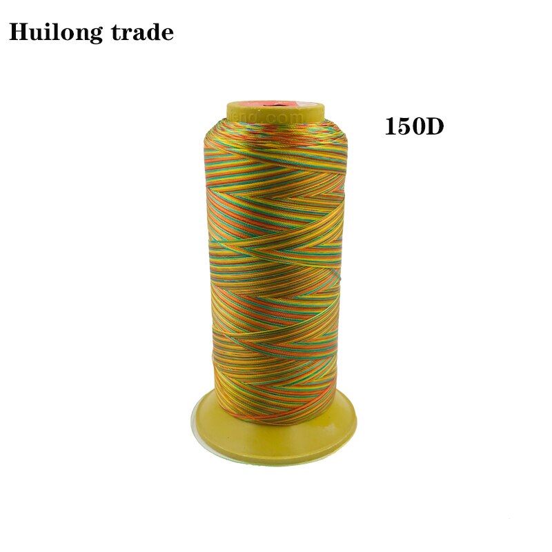 Hilo de coser de nailon de alta resistencia, hilo de coser de Color arcoíris, accesorios de cuero, accesorios de ropa, 150D