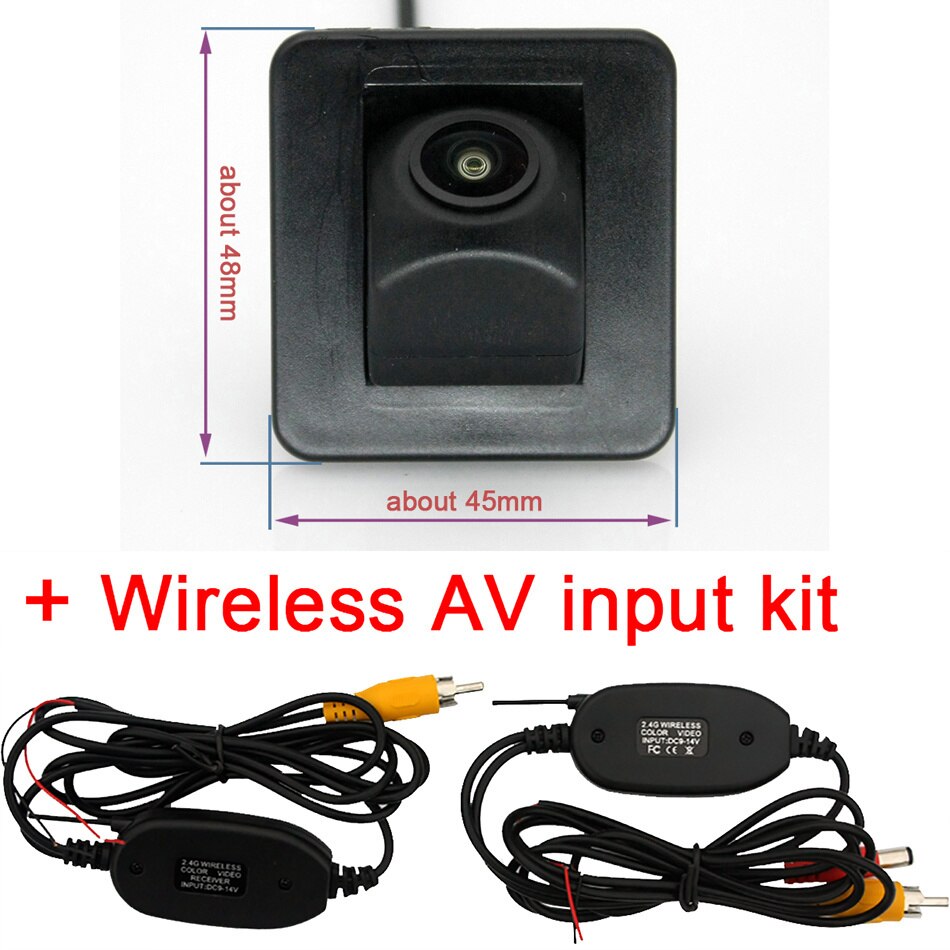 170 Degree AHD 1920x1080P Vehicle Rear View Reverse Camera for Kia K3 K3S Cerato Forte cerato 5 Classic Hyundai Elantra Avante: fish eye wireless
