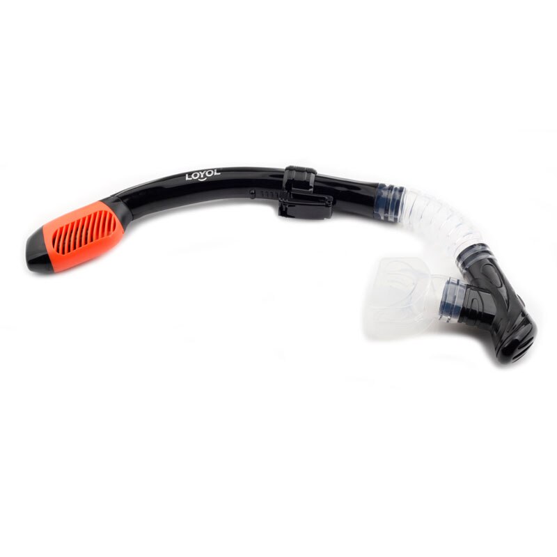 Diving Snorkel adults Full Dry Silicone Mouthpiece Underwater sea Swimming tube Scuba Air Nose Breathing Equipment: black