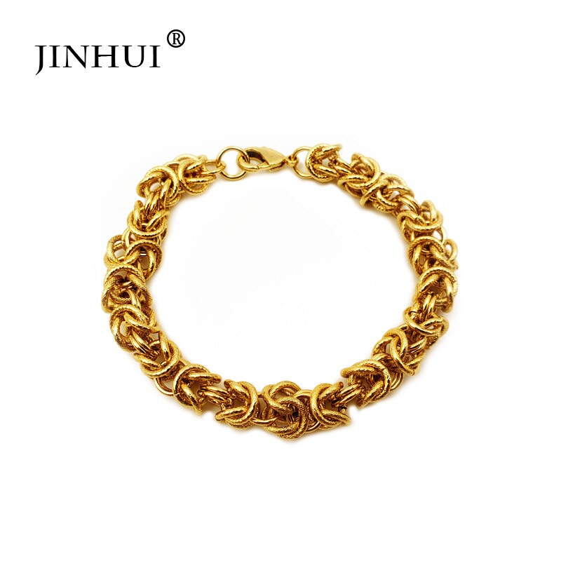 Jin hui moda nova etiópia africana cor de ouro dos homens pulseira feminino festa ornamento presentes de luxo para amigos dubai bangle jóias