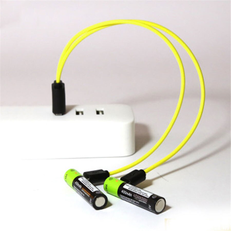 ZNTER AAA Rechargeable Battery 1.5V 400mAh USB Rechargeable Battery Universal Lithium Polymer Bateria With Micro USB Cable