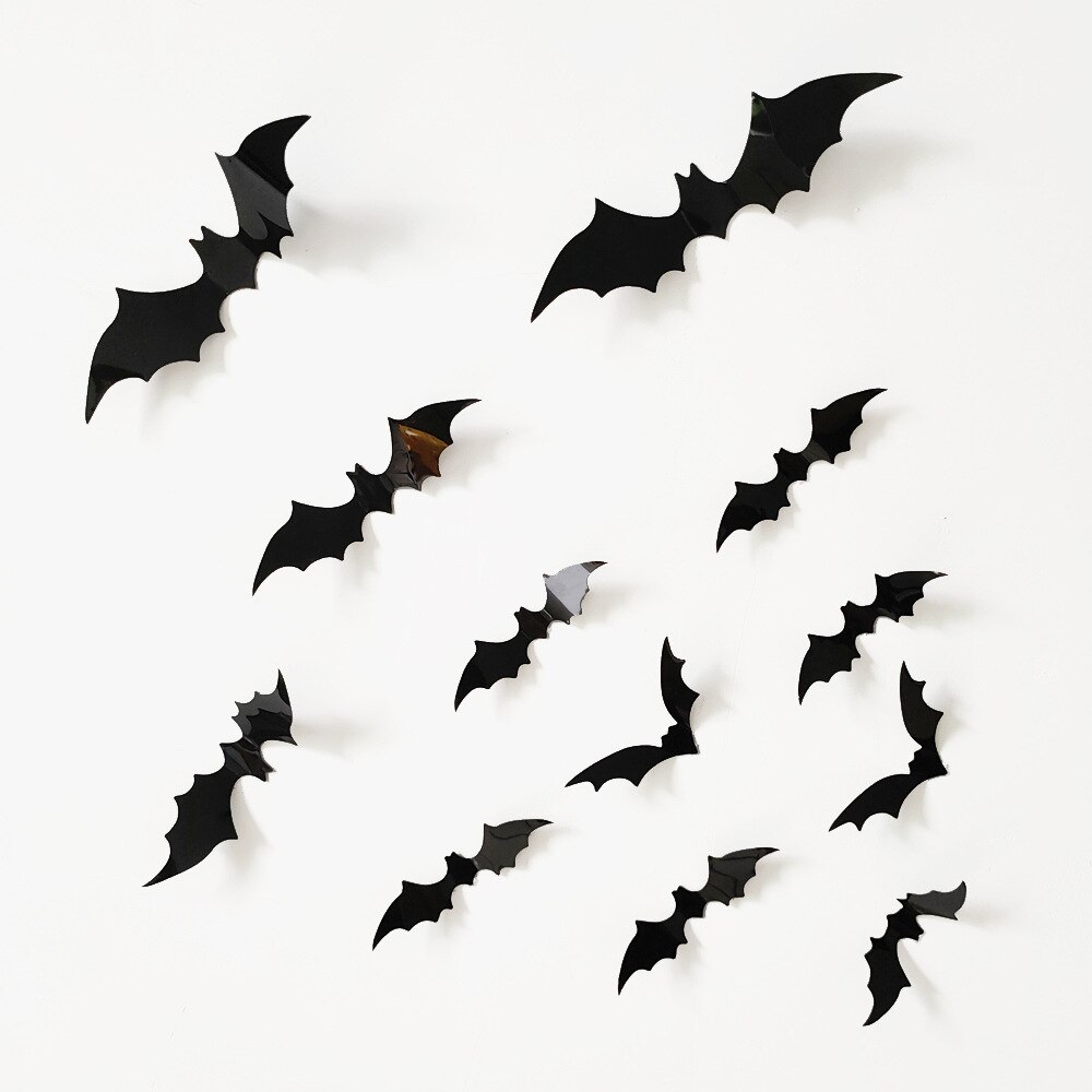 Muurstickers 3D Vleermuis Stickers Halloween Horror Sfeer Woonkamer Achtergrond Wanddecoratie Stickers