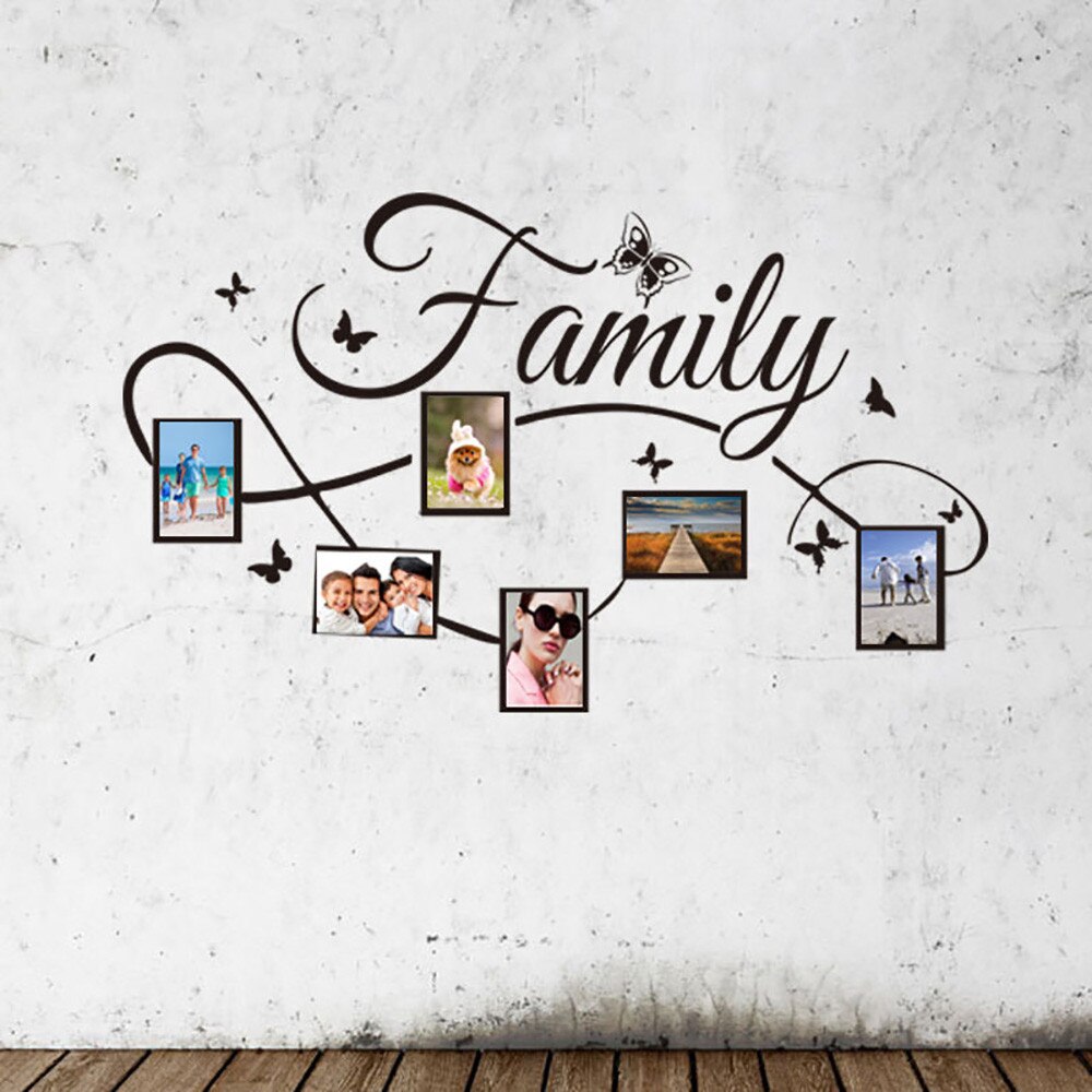 Family Photo Frame Wall Sticker Artist Home Decoration Home Room DecorWall Stickers Mural Family Photo Wall Sticker Mural