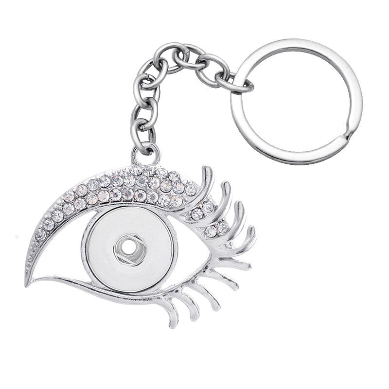 Trendy fisk sommerfugl svane delfin krystal rhinestone snap nøgleringe passer 18mm trykknapper diy snap smykker  xl0001: Xl0010