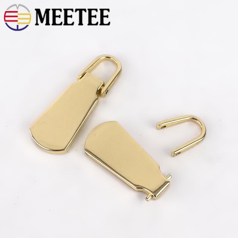 5Pcs Detachable 3# 5# Metal Zipper Pullers For Zipper Sliders Head Zip Repair Kits Zipper Pull Tab DIY Sewing Accessories ZT101