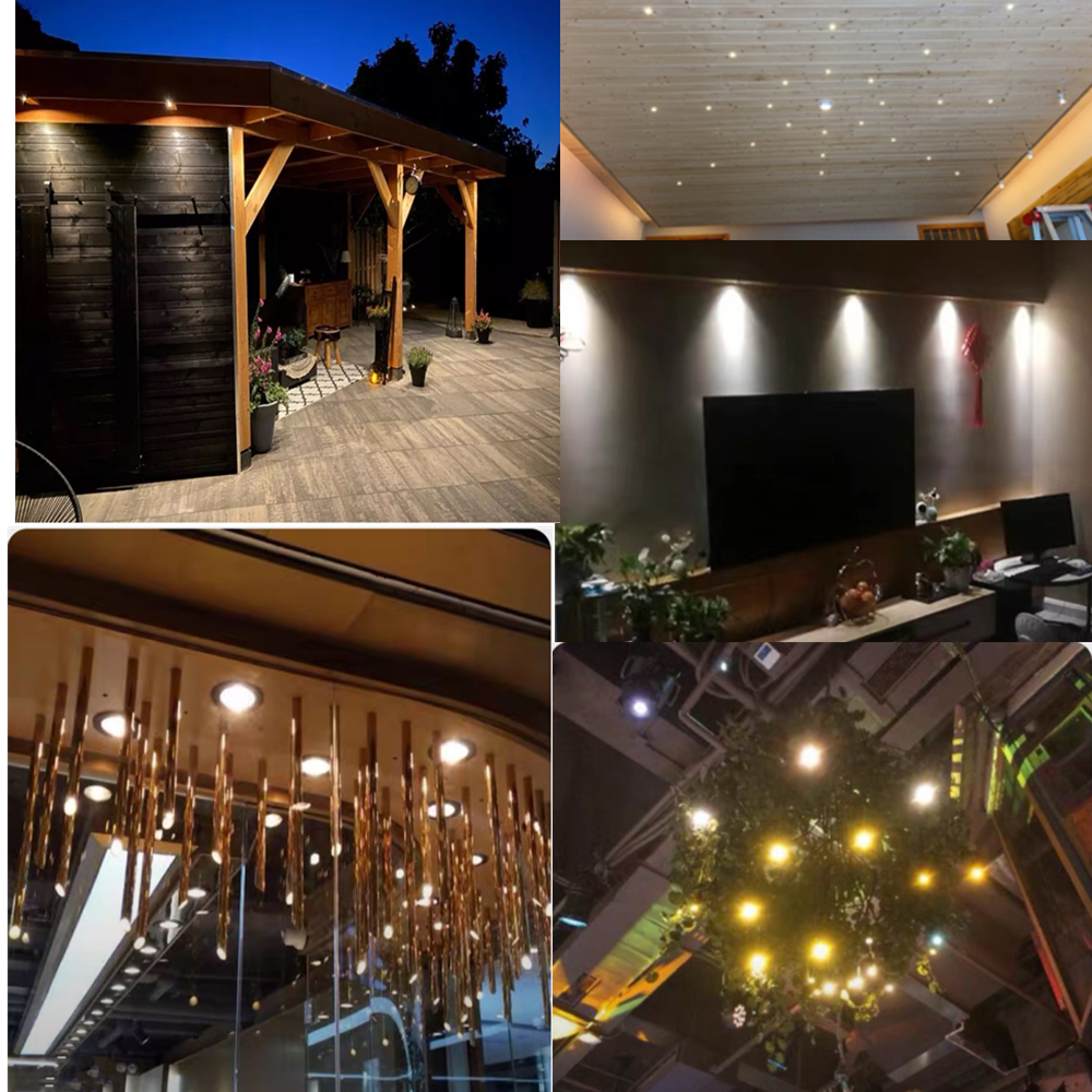 1w 12v Mini LED Nieder hell dimmbarer Scheinwerfer ip65 Treppen schrank Lichter schwarz weiß silber Innen scheinwerfer Decke Nieder hell