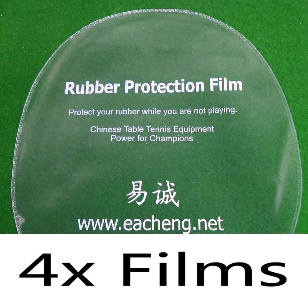 Eacheng bordtennis gummibeskyttelsesfilm til bordtennis bordtennisketcher: 4x film