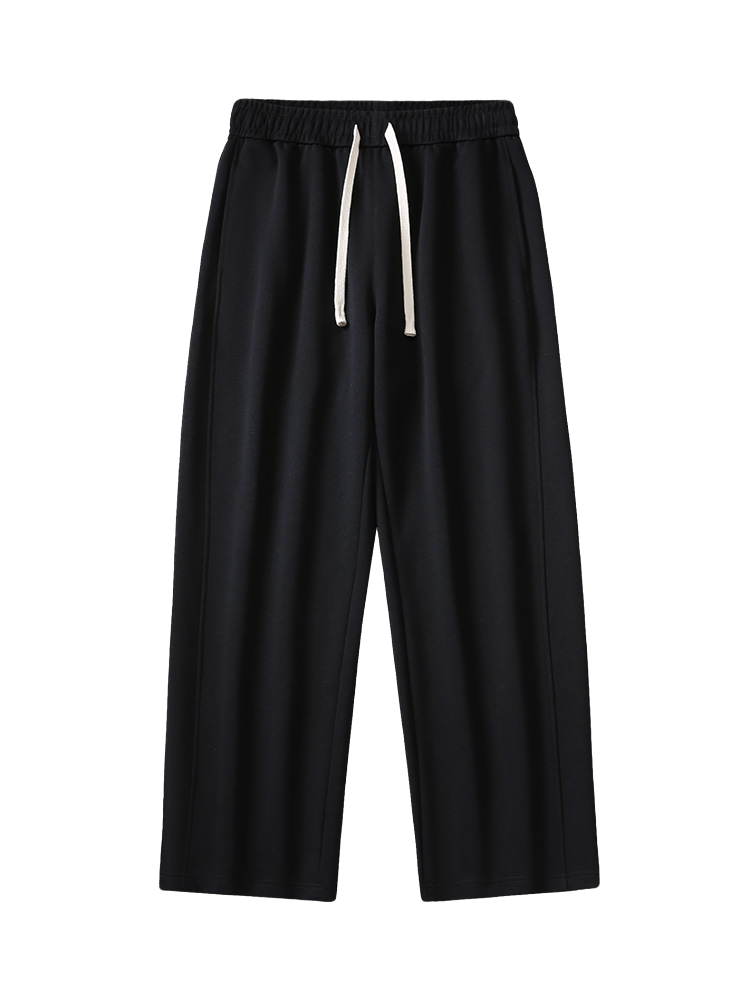 Pantalones De Chándal Térmicos Para Hombre - Con Forro Polar, Corte Recto Y Cordón, Ideales Para Invierno Y Estar En Casa