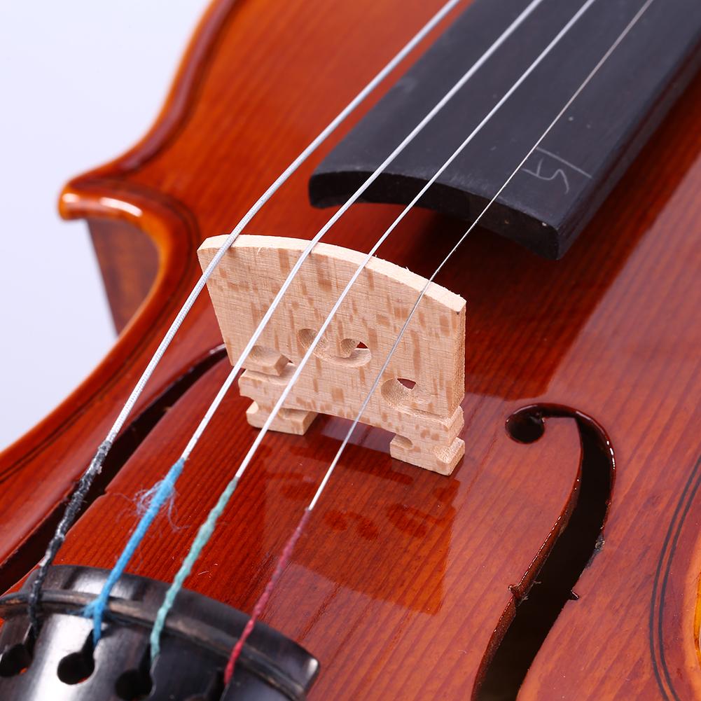 Wooden Decorative Pattern Violin Bridge High Hardness Timber Maple Violin Bridges Musical Instrument Supplies
