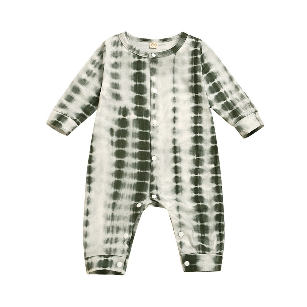 cravate colorant rayé infantile bébé garçons filles barboteuse 0-24M 4 couleurs automne à manches longues combinaison combishort coton vêtements: D / 6M