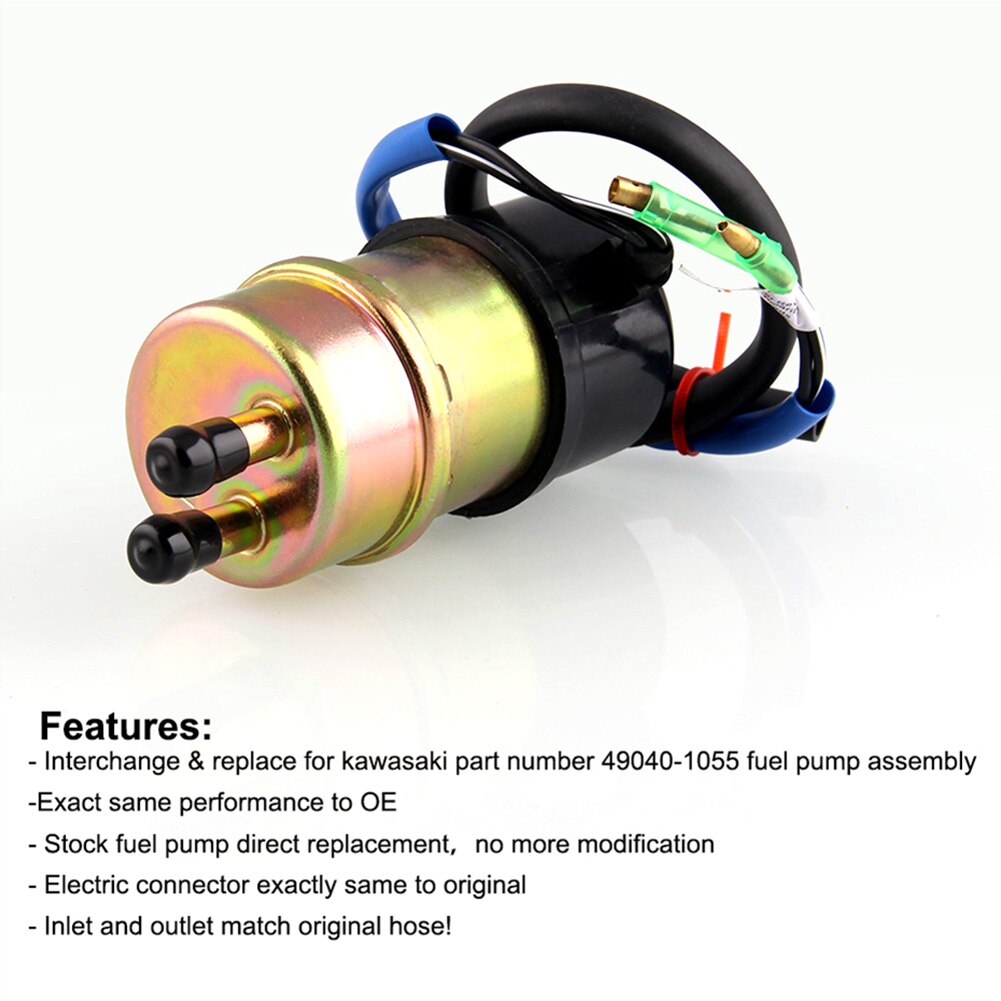 Fuel Pump Electric Unique Parts Portable Car Ornaments for Kawasaki Mule 3000 3010 3020 2520 2500 KAF620 49040-1055