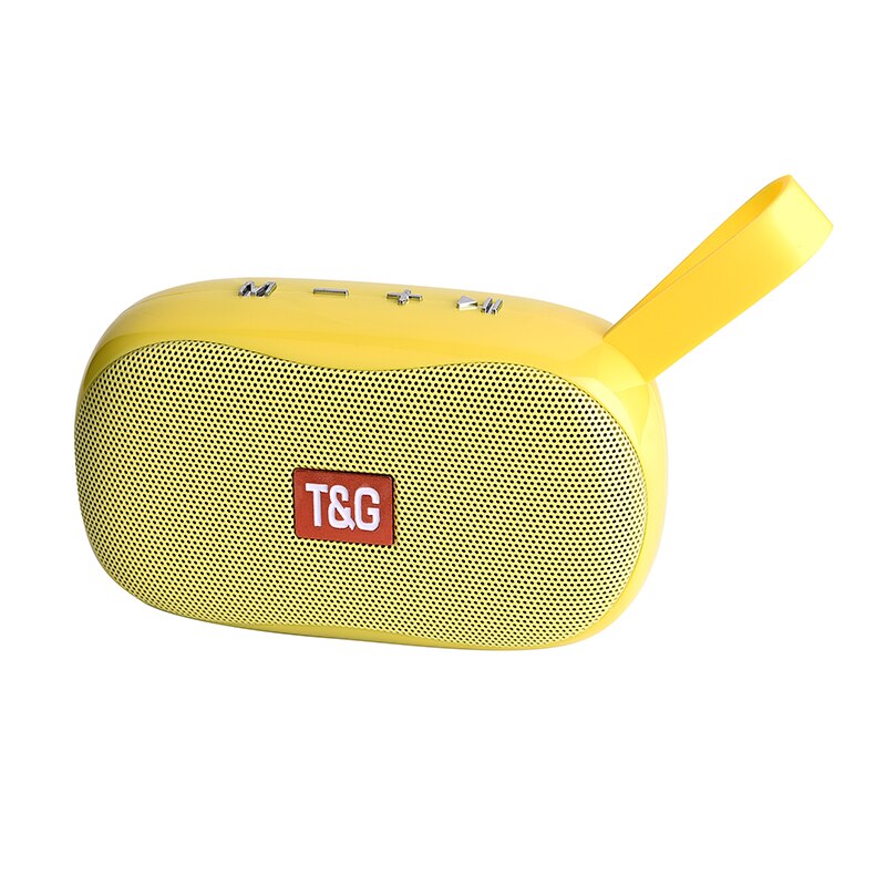 TG-173 Mini Speaker Portable Wireless Bluetooth Speaker Subwoofer Outdoor Speaker Support FM TF Card: YELLOW