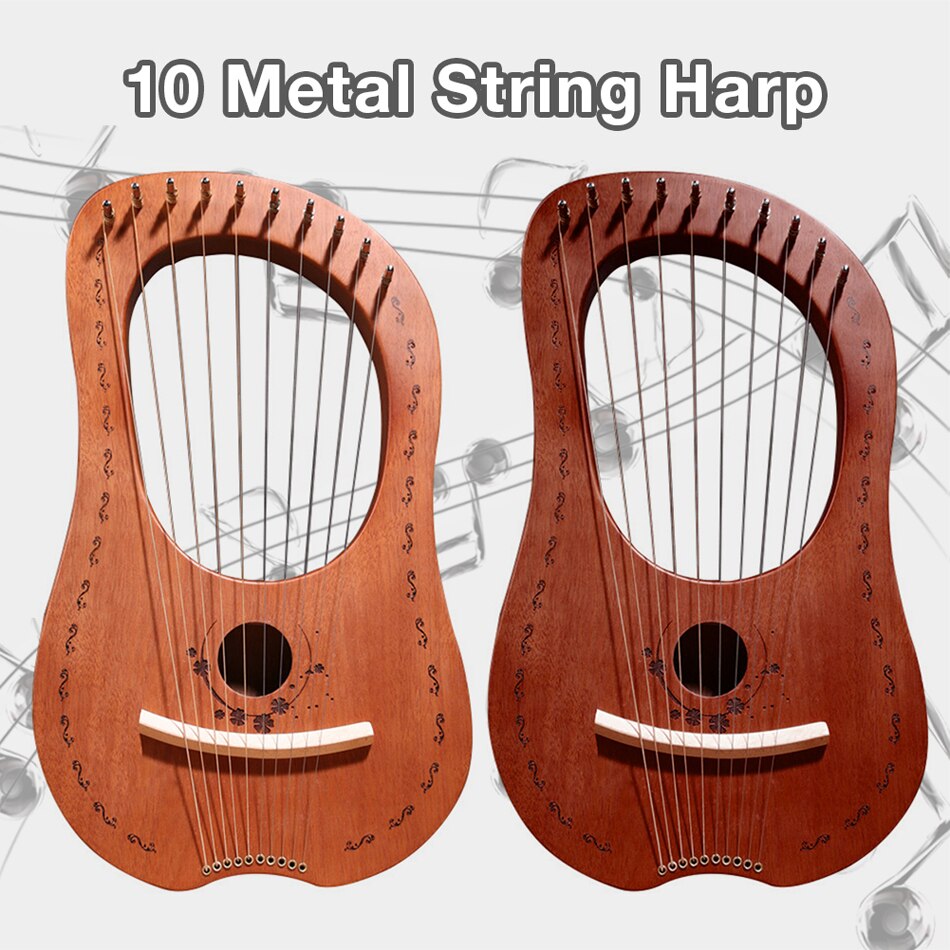 16/10 Snaren Mahonie Lier Harp Lier Instrument Hout Snaarinstrumenten Muzikale Instrumentos Metalen Staal String Laiya Piano Voor Kind Volwassen