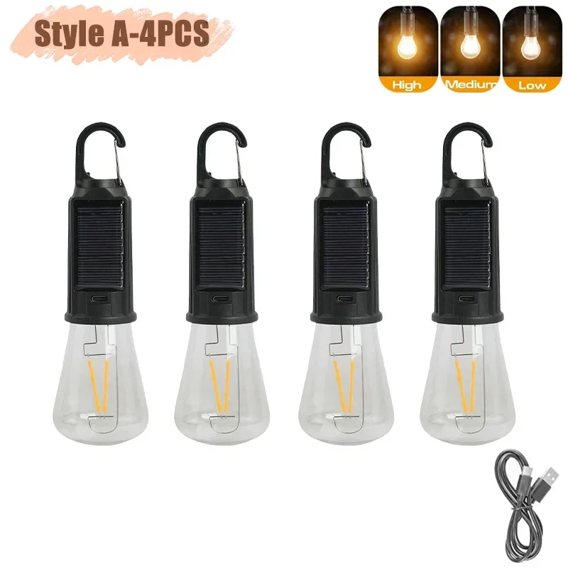 Linterna LED Solar portátil con 3 modos de luz Luz de emergencia al aire libre recargable por USB para acampar, senderismo, actividades de pesca: ROSE