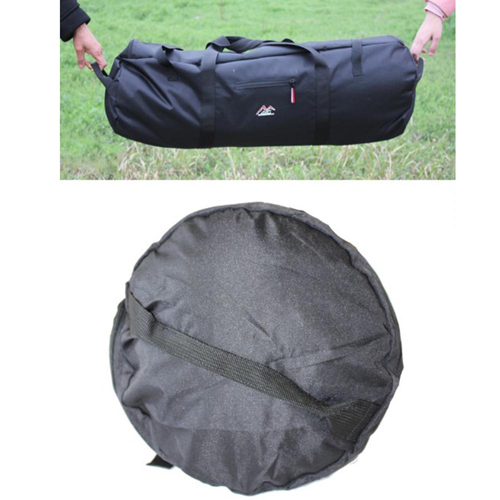 Multifunktionel udendørs lærredsteltaske stor vandtæt foldeteltpose med lynlås rejse sport opbevaringspose til vandring camping