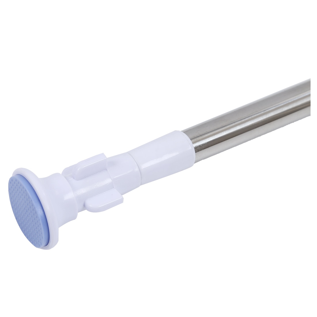 Rvs Ronde Kop Uitschuifbare Telescopische Spanning Douchegordijnstangen 70-120Cm