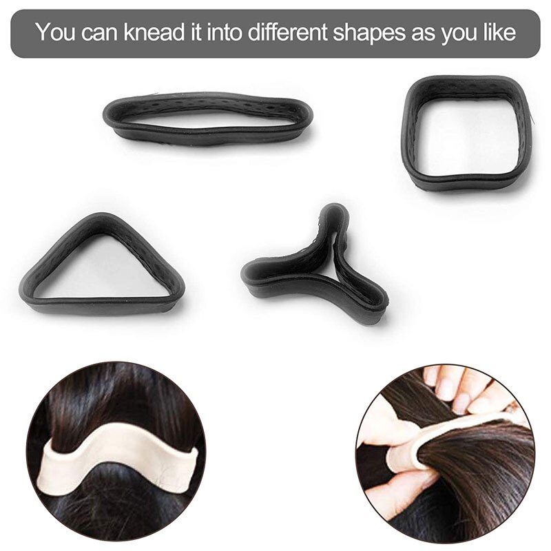 Woman Ponytail Holder Hair Tie Foldable Hair scrunchies Silicone Stationarity Elastic Hair Band Simple hair accessories
