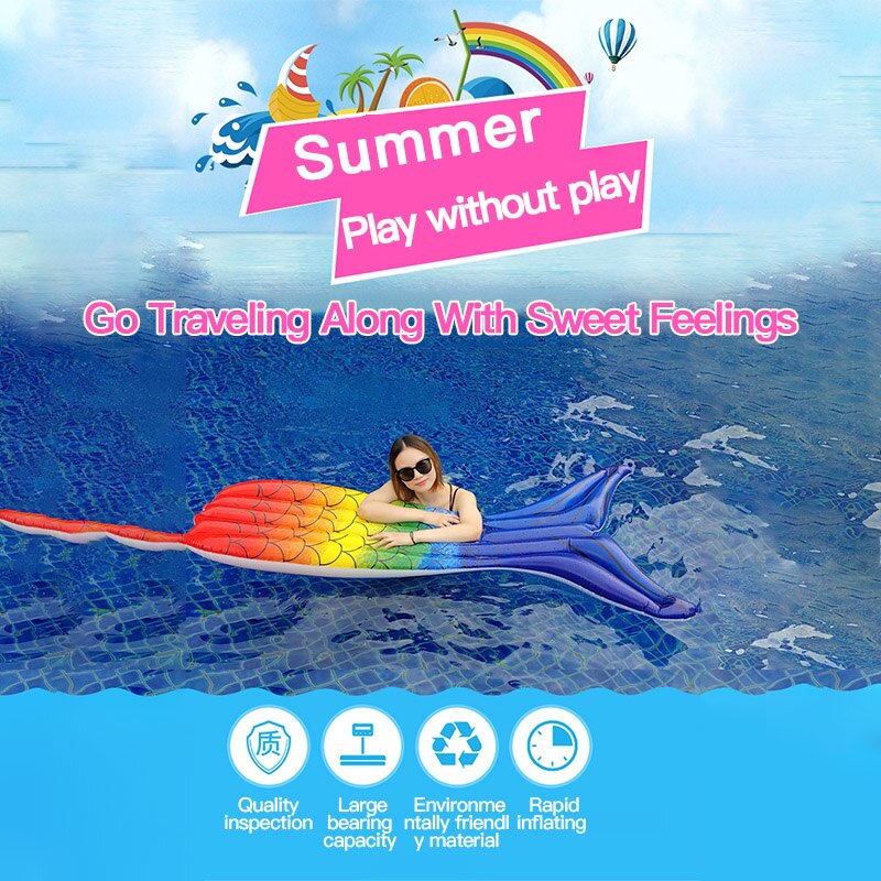 Summer Floating Bed Safety Inflatable Lounge Mattress Water Floating Mattress Boat Swimming Pool Party Party Photo Accessories