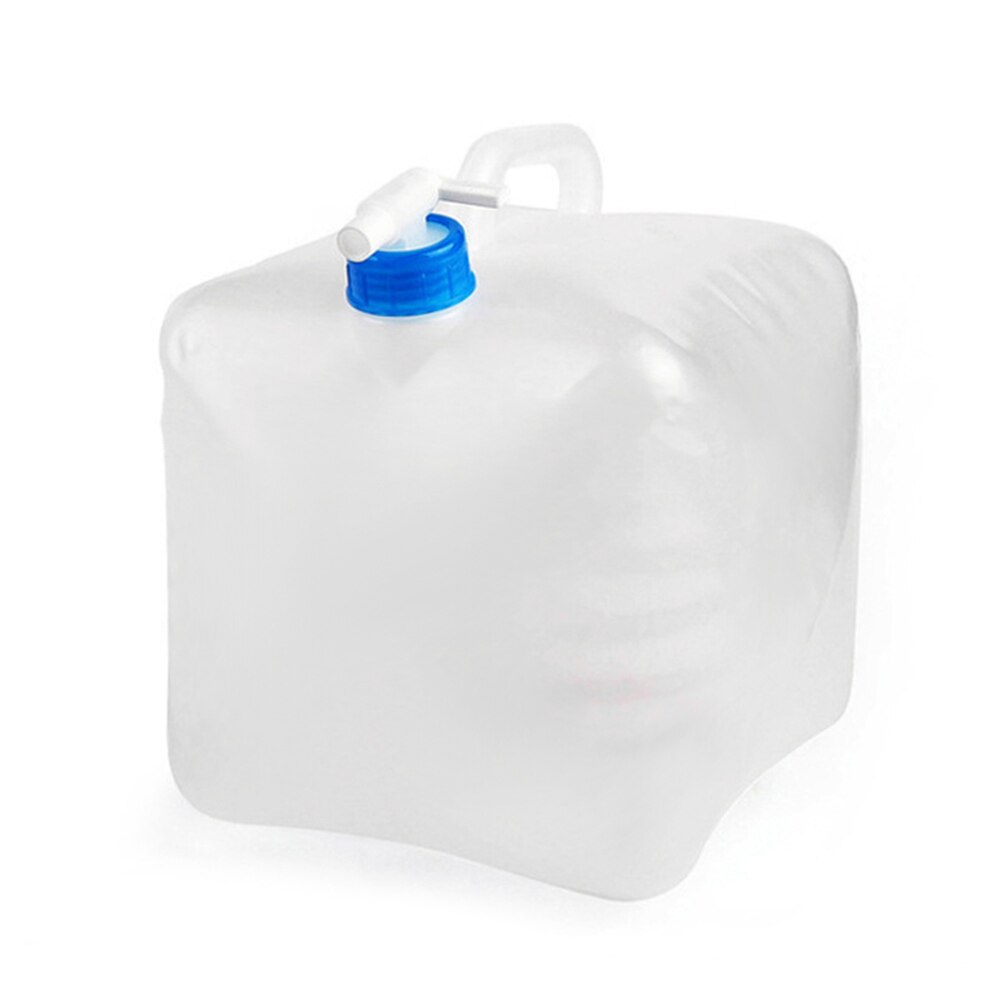 Recipiente de agua plegable de buena salud, jarra de almacenamiento de agua para Camping con espita plegable para exteriores