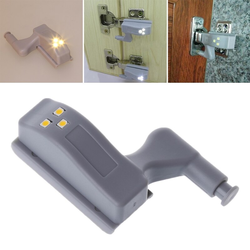Bisagra Universal para armario, luz LED con Sensor, 0,25 W, para cocina y dormitorio, 1 ud.