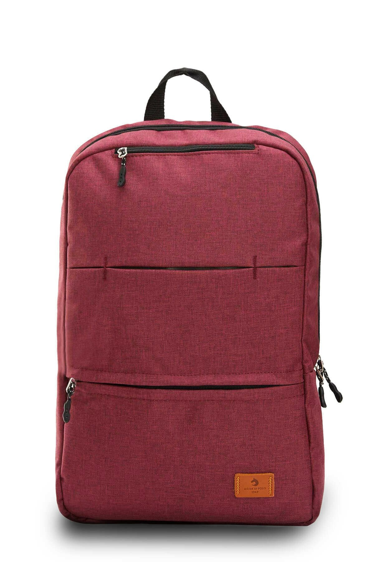 Mochila Unisex, 1 compartimento exterior, 2 compartimentos interiores, Bolsa multiusos, almacenamiento especial para ordenador portátil, tela impermeable, viaje, vacaciones: Rojo