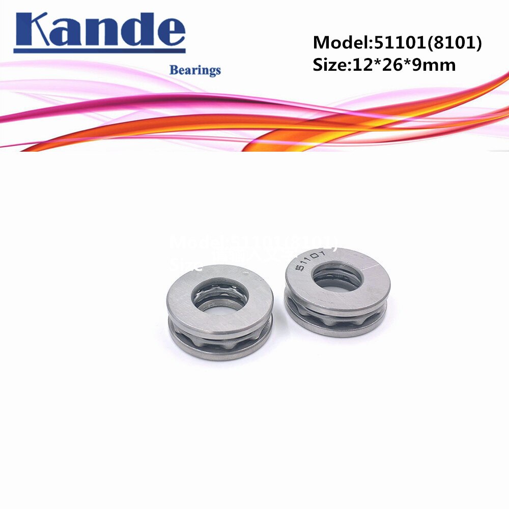 51101 8101 4 Pcs 12X26X9 Lager ABEC-1 Platte Duwkogellager 51101 12X26X9 Mm Axiale Druklager 8101 Kande Lagers