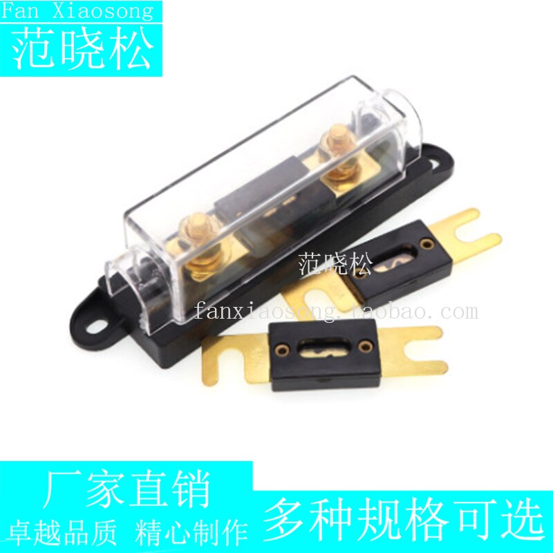 Smeltbare De Voiture Grand Bouchon De Fourche Kreukelzones 80.8X22 Mm Grote Zekeringhouder Bolt Type Zekering Doos Auto geladen Transparant