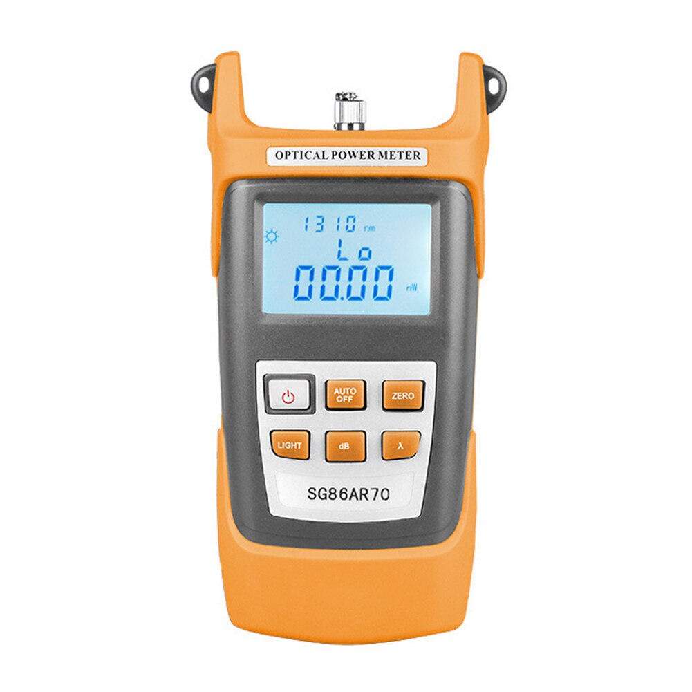 Draagbare Lcd-scherm Handheld Optische Power Meter 7 Testen W-Ave Lengte-70 ~ + 3dBm Fiber optische Tester Utility Tool