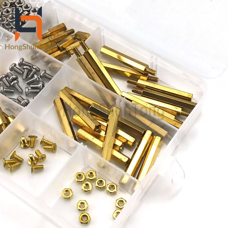 210 Stks/set Schroeven Kits Koper/Hex Stud Afstandhouders Schroef Noten Geschikt Voor Alle Soorten/Raspberry Pi 4 model B/3B +/3B Project