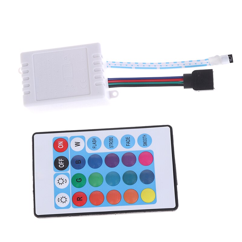 1Pc 24-Key RGB Controller RGB Set Infrared Remote Control RGB Light Strip Dimmer