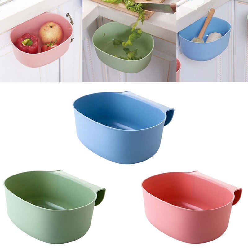 Kitchen Cabinet Door Hanging Trash Garbage Bin Can Rubbish Container Storage Boxes Cupboard Hanging Cans Garbage Organizer