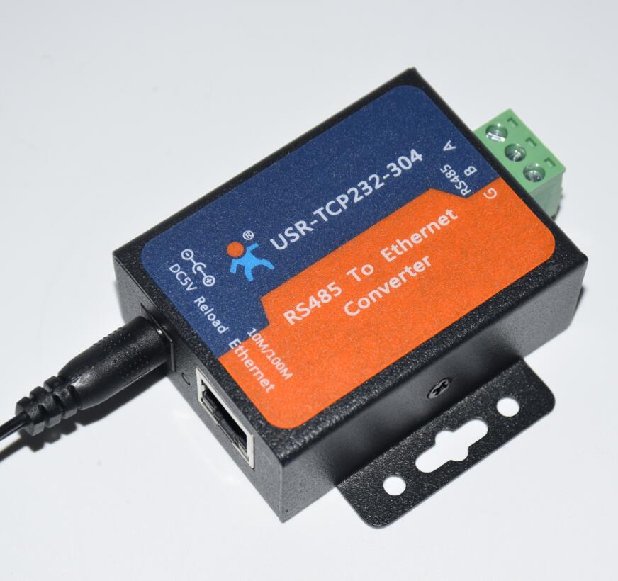 USR-TCP232-304 RS485 to Ethernet Server Serial to TCP/IP Converter Module with Built-in Webpage DHCP/DNS HTTPD Supported