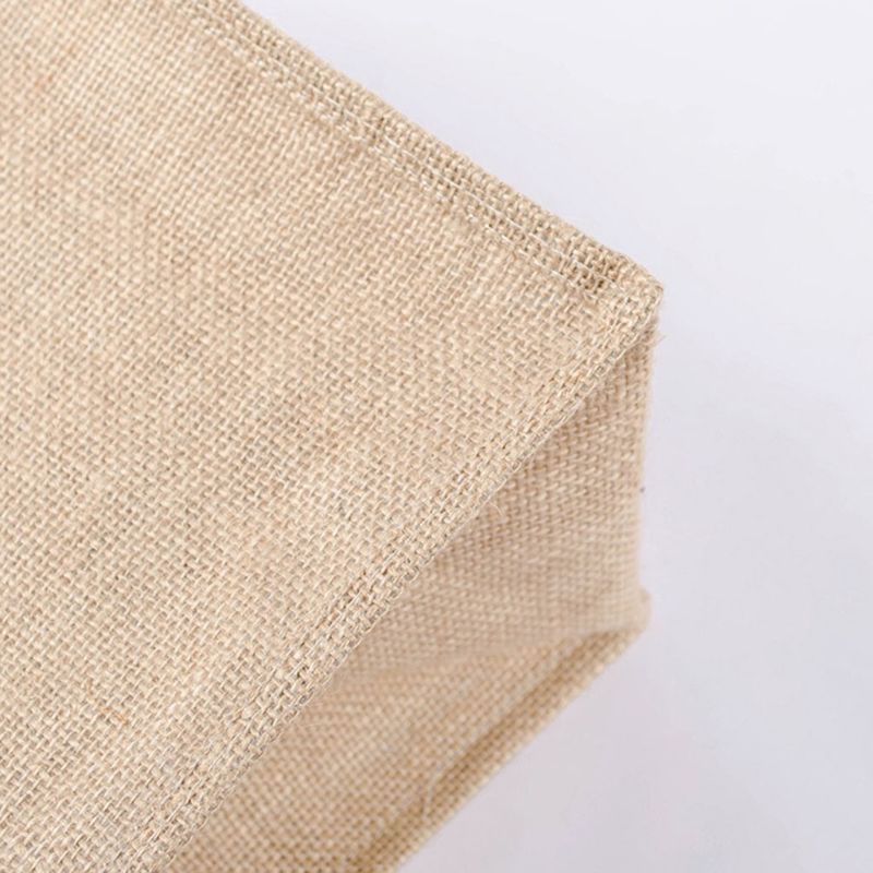 Kuchnia torby na zakupy wielokrotnego użytku naturalne juta duże torba z rączkami torby jutowe