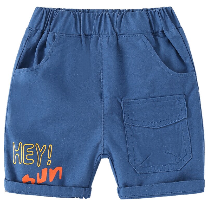 Cotton Summer Boys Shorts Letters Elastic Waist Toddler Cargo Pants Baby Trousers Kids Children Clothes