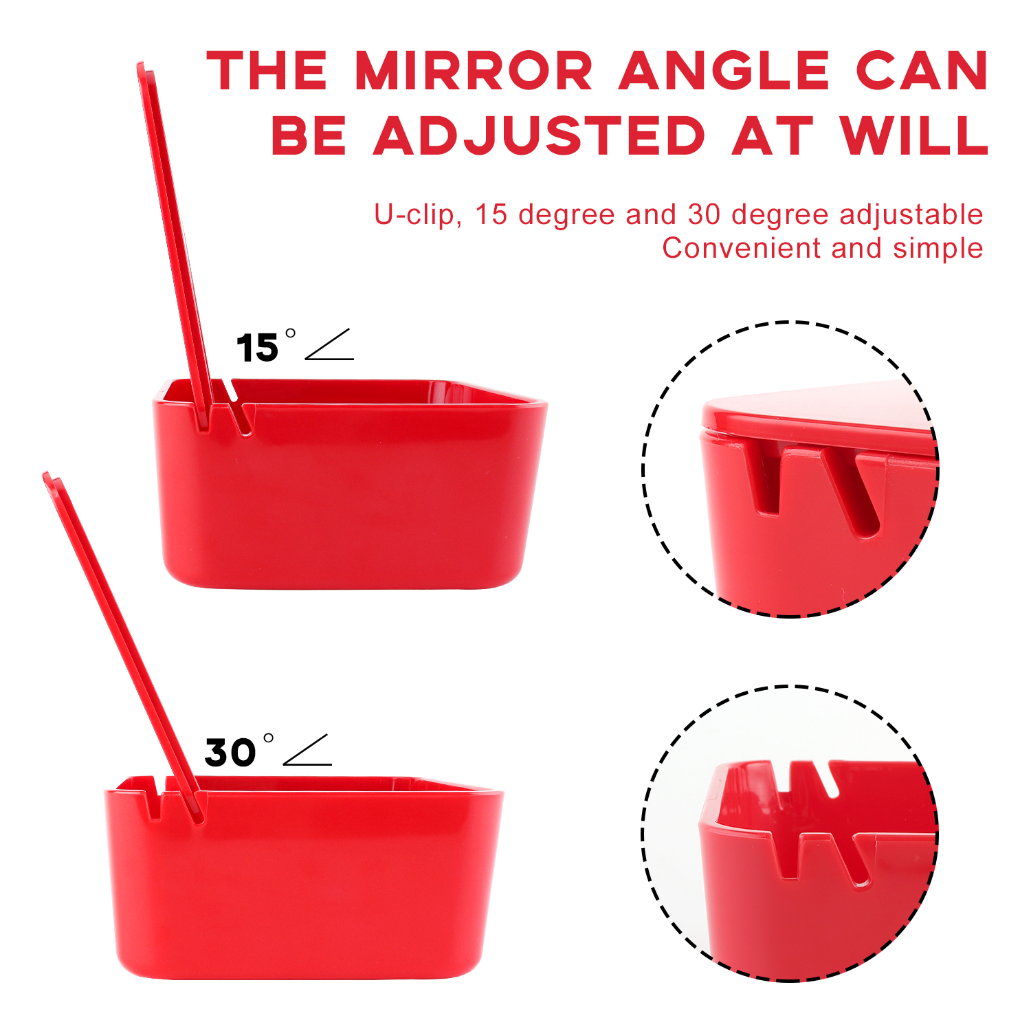 Portable Makeup Mirror Set With Storage Box Container Vanity Mirror Desktop Organizer for Cosmetics