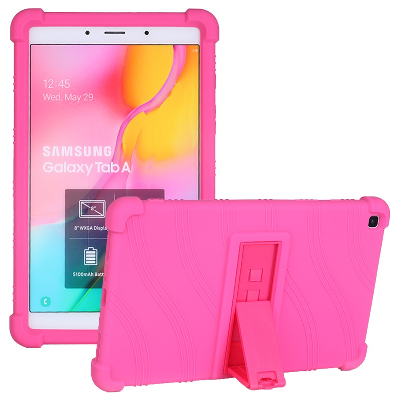 Zachte Siliconen Kinderen Case Voor Samsung Galaxy Tab Een 8.0 SM-T290 SM-T295 SM-T297 Tablet Funda Shockproof Cover Met Kickstand