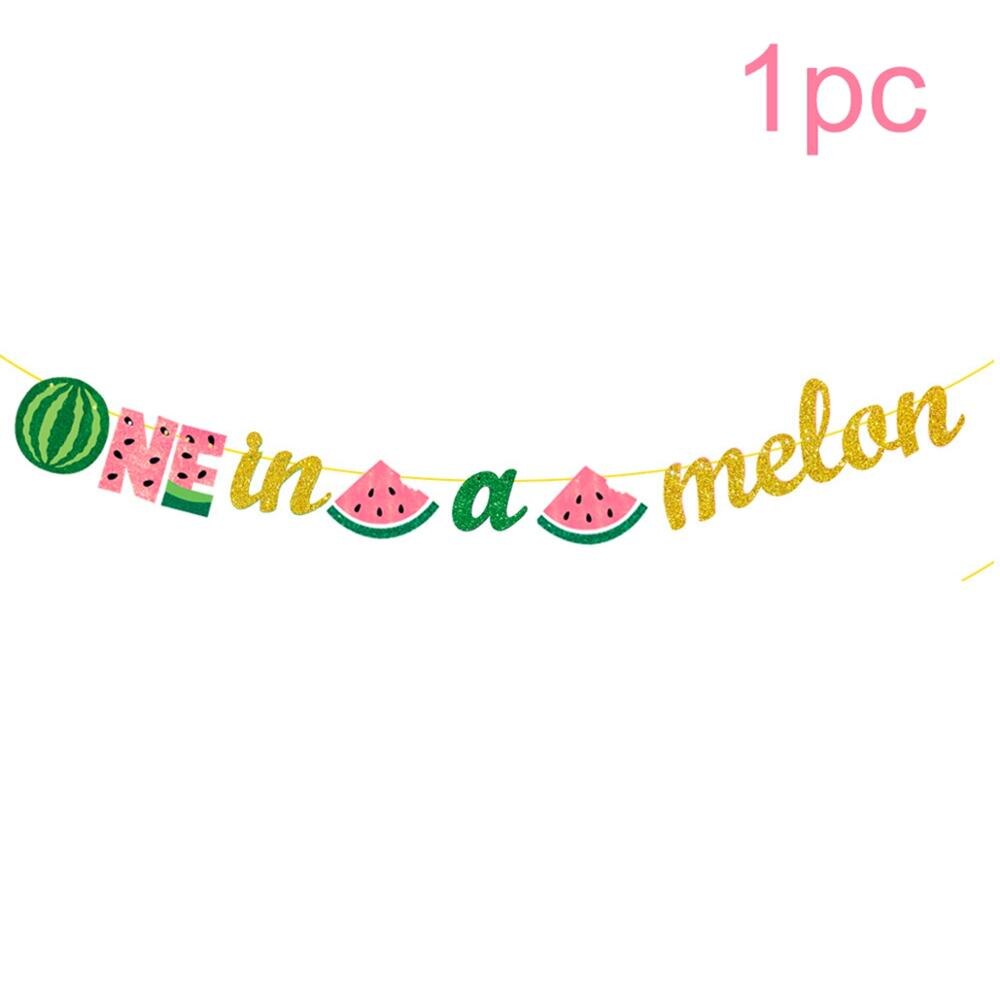 Watermelon One Year Birthday Hat 1st Birthday Banner Kids Happy Birthday Banner 1 One Year First Birthday Boy Baby Shower: Mint Green