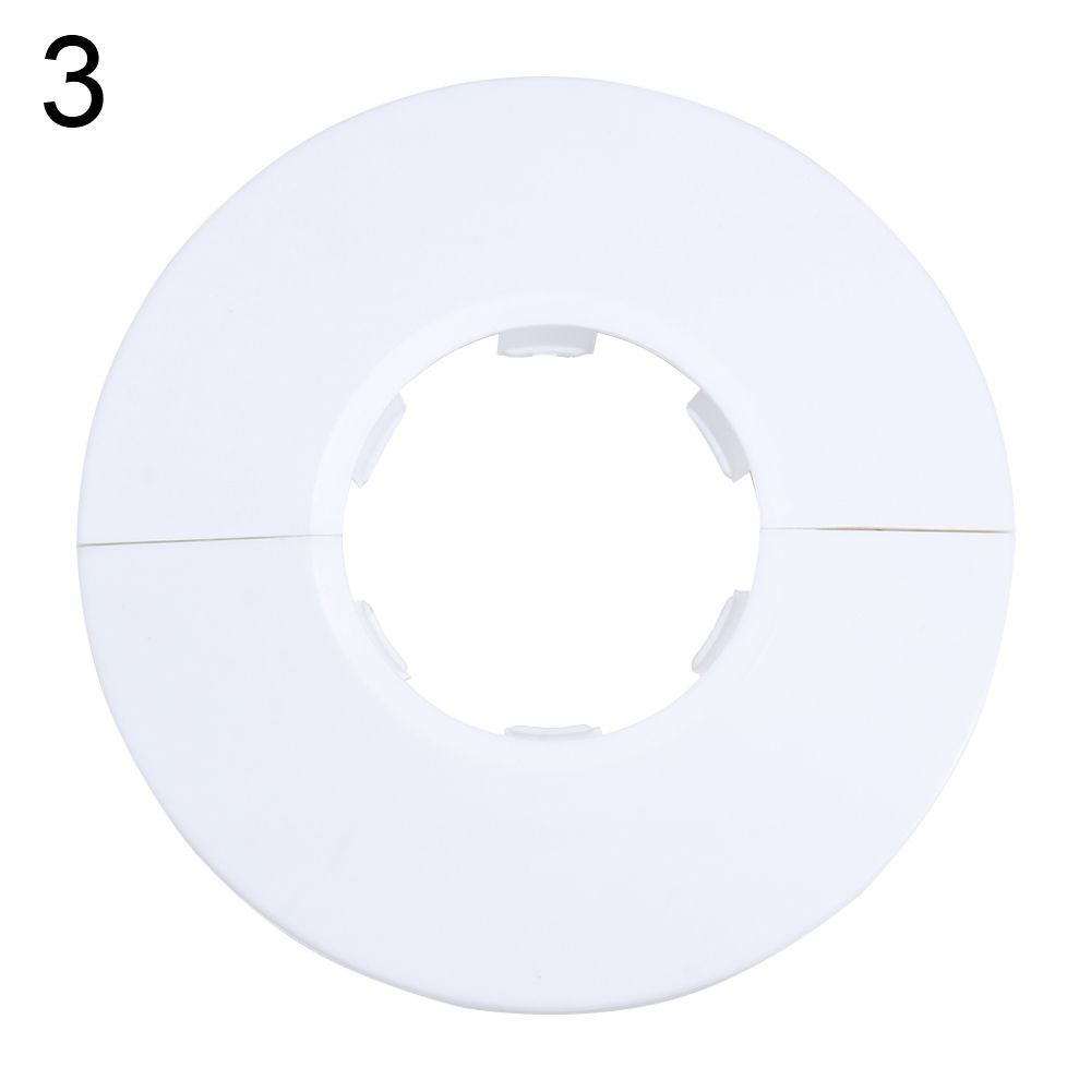 Plastic Shower Kitchen Wall Flange Chrome Faucet Accessories Pipe Wall Covers Faucet Decorative Cover Faucet Decor Home Tools: 3