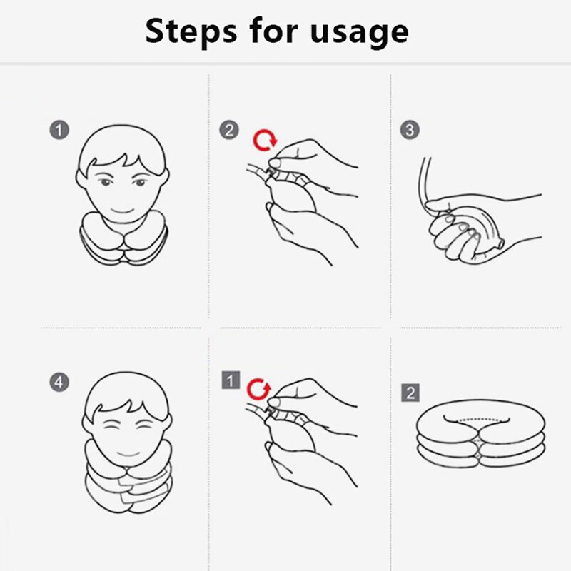 Neck Stretcher Air Cervical Traction Orthopedic Pillow Collar Pain Relief