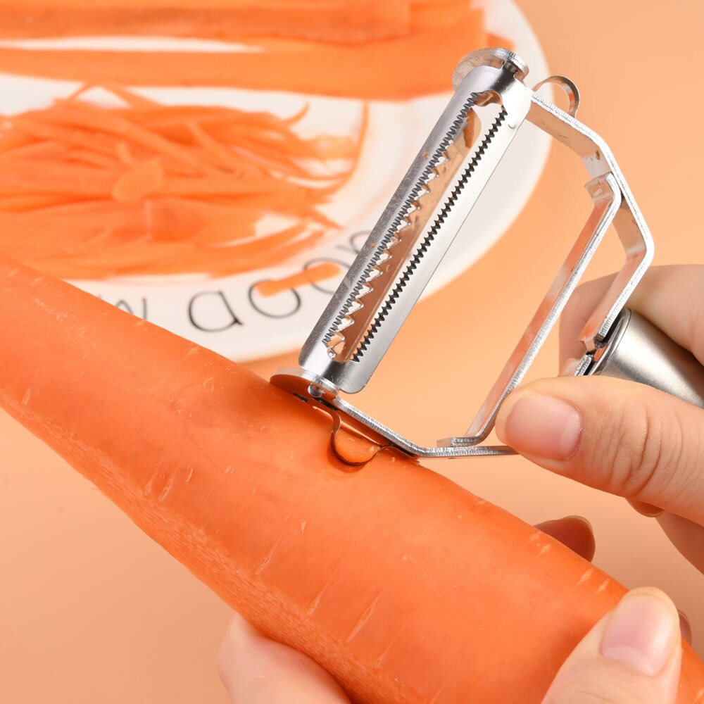 Rvs Fruit Dunschiller Rasp Voor Wortelen Rasp Groentesnijder Shredder Apple Kool Multi Slicer Kitchen Tools