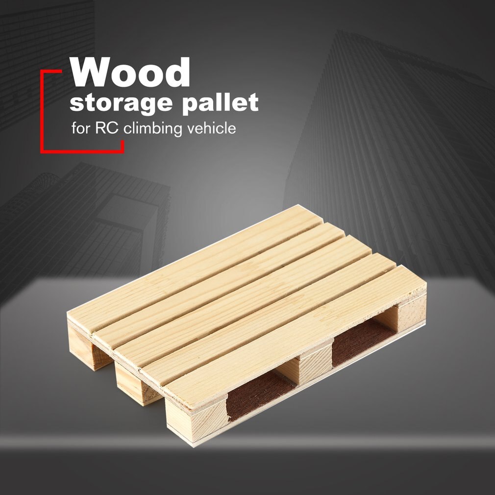 Palette de stockage de Simulation pour voiture d'escalade Rc, accessoires modifiés, matériau en bois, pour voiture à chenilles Rc 1/10