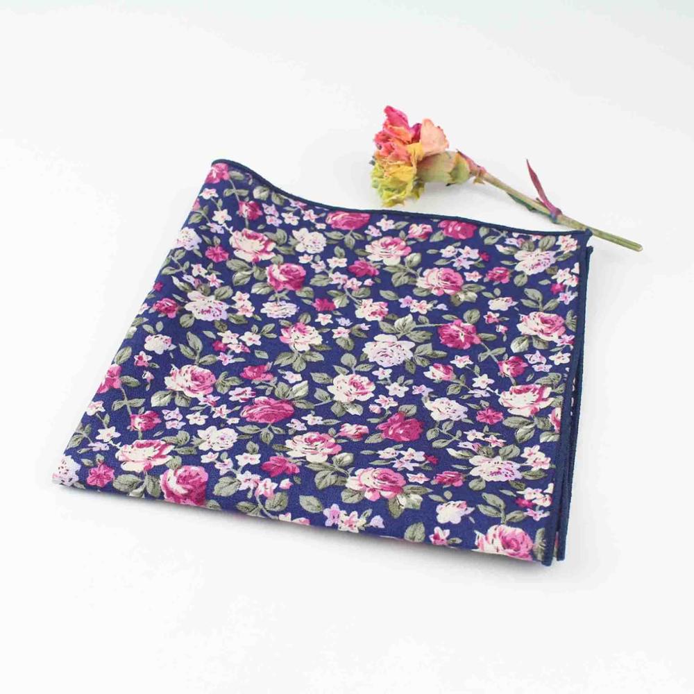 27cm schick Blumen- Gedruckt rege Weiche Taschentuch 100% Baumwolle Frauen &Ampere; Männer Taschentuch Hochzeit Tasche Platz Erwachsenen Zubehör: 13