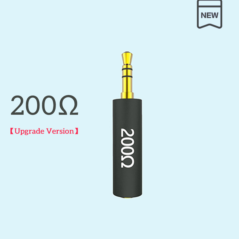 Conductor Earphone Impedance Plug 30/75/150/200/400/600 ohm Noise Cancelling Adapter 3.5mm Resistance Reduce Noise Filter Plug: SKY BLUE
