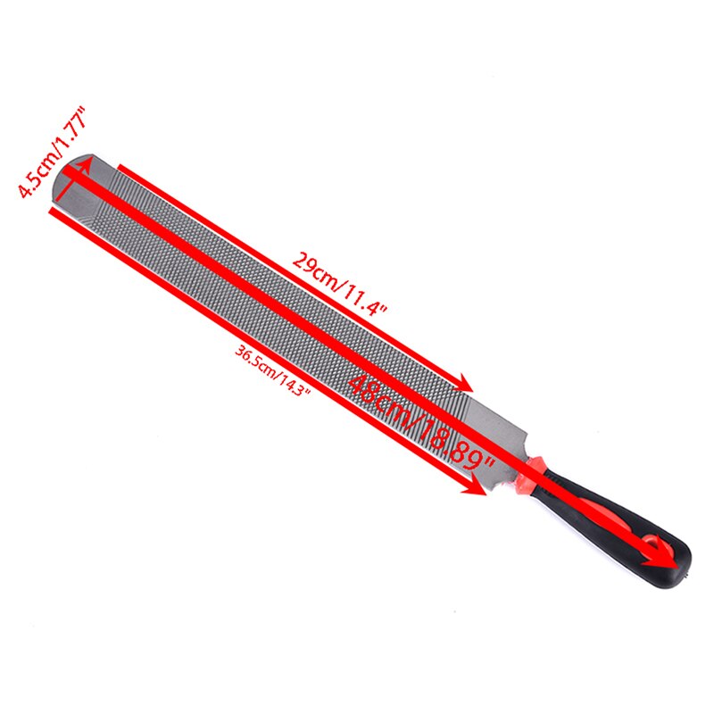 480mm sammenfiltret hov fod rasp beslagsmed udstyr hestesko jern siliver 1pc rasp kniv
