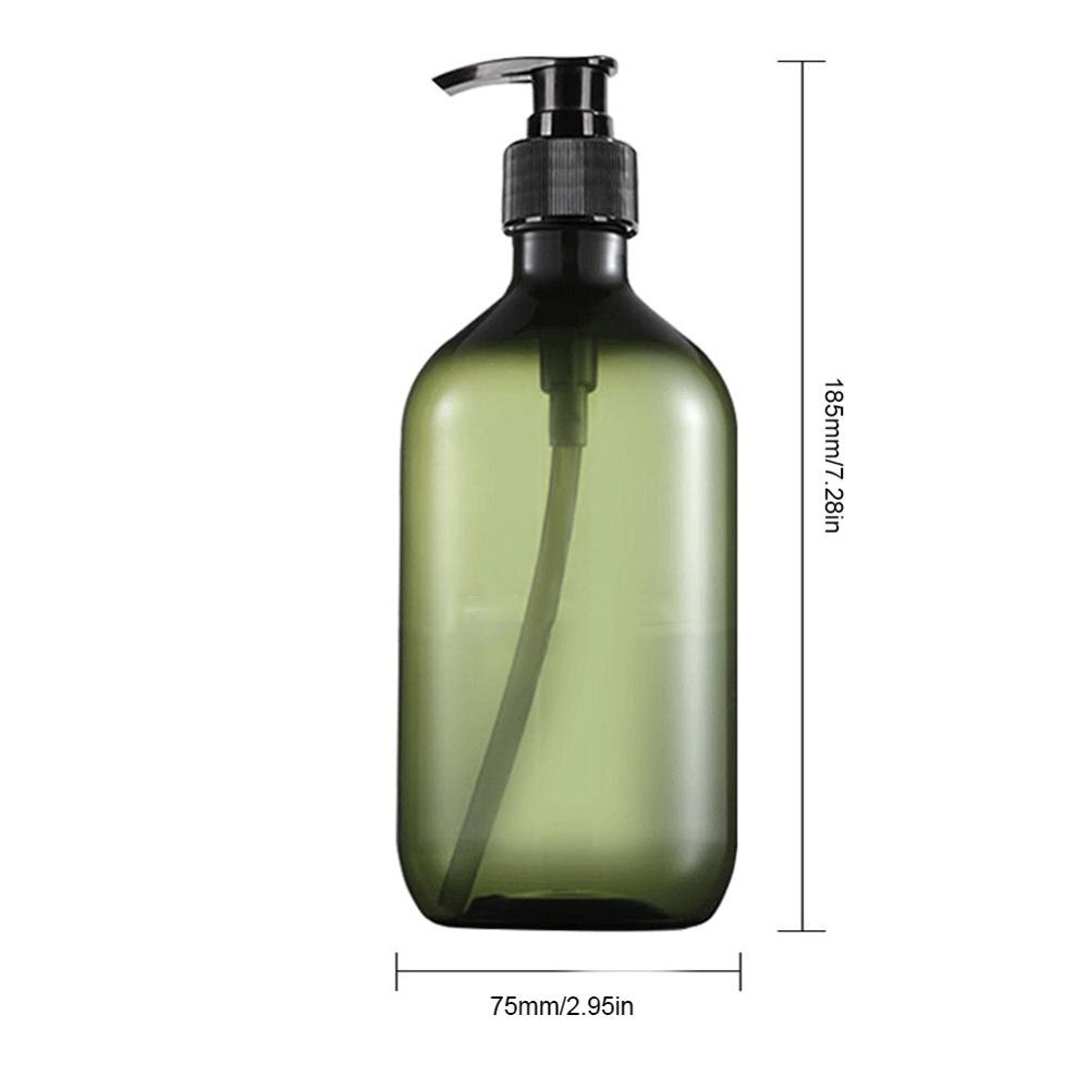 500Ml Lege Plastic Hervulbare Pomp Fles Lotion Shampoo Douchegel Zeepdispenser Fles Outdoor Reizen