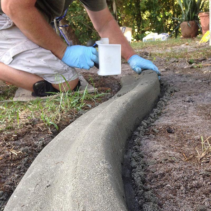 Outil de bordure pour coulis de sol | Bricolage, paysage avec poignée, Edger modèle de fabrication, truelle en béton, jardin et cour