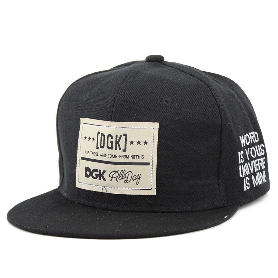 Dgk camouflage casual baseballkepsar hiphop skatekeps för män ben aba snapback solhattar goraas casquette för kvinnor  js060: Svart