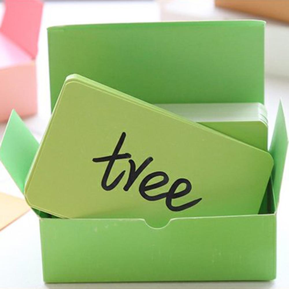 100 Sheets of Kraft Paper Card Blank Business Card Message Memo Party Thank You Card Label Bookmark Name Card