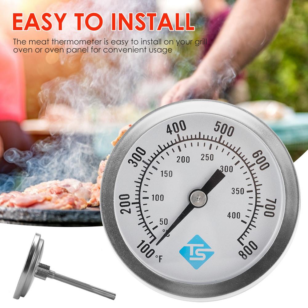 Oven Thermometer Barbecue BBQ Smoker Grill Stainless Steel Digital Thermometer Kitchen Accurate Fast Response Temperature Gauge